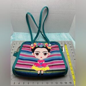 Colorful Graphic straw beach‎ summerTote Bag